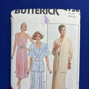 Butterick Sewing Pattern 4728 Misses&#39; Jacket Top & Skirt Size 6-10 FF UNCUT