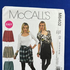 McCall&#39;s Sewing Pattern M6402 Misses&#39; Lined & Unlined Skirts Size 10-18 FF UNCUT