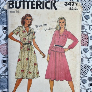 Butterick Sewing Pattern 3477 Misses&#39; Top & Skirt Size 14 Bust 36 UNCUT