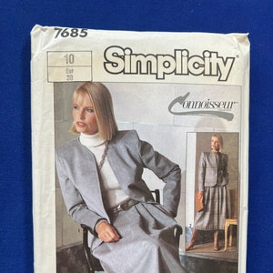 Simplicity Sewing Pattern 76851 Misses' Lined Suit in Two Lengths Size 10 FF UNCUT