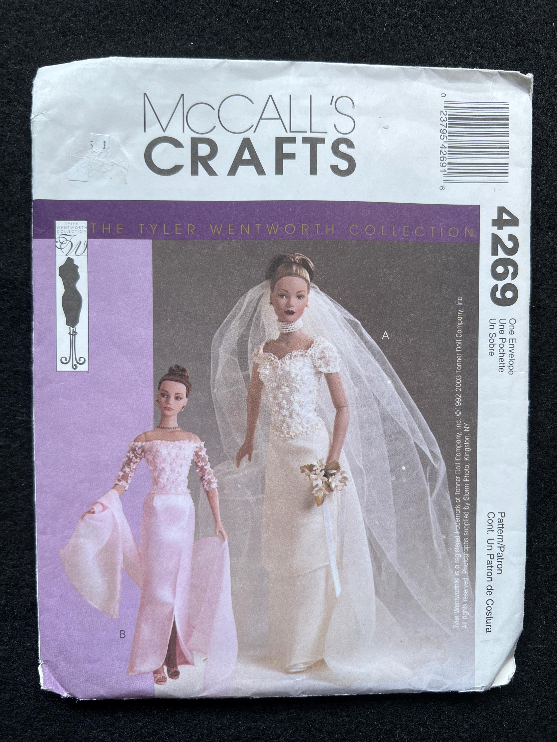 McCall's Crafts Sewing Pattern 4269 11-1/2" Doll Clothes Package Barbie FF UNCUT