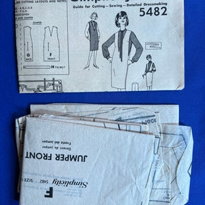 Simplicity Sewing Pattern 5482 Misses' Jumper & Blouse Size 14 Cut ...