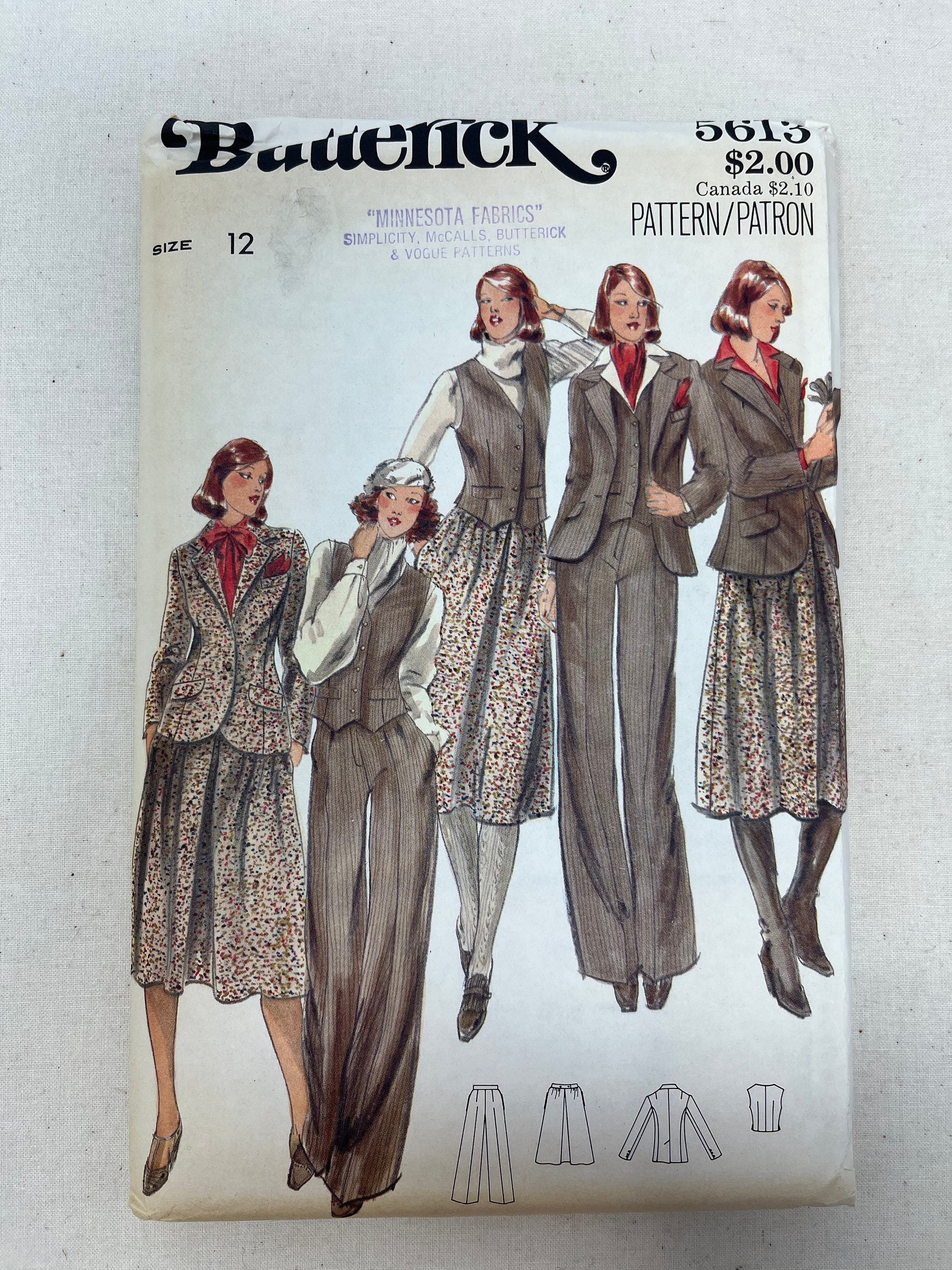 Simplicity Butterick McCall's Vogue Pattern Service Sewing Patterns Cut