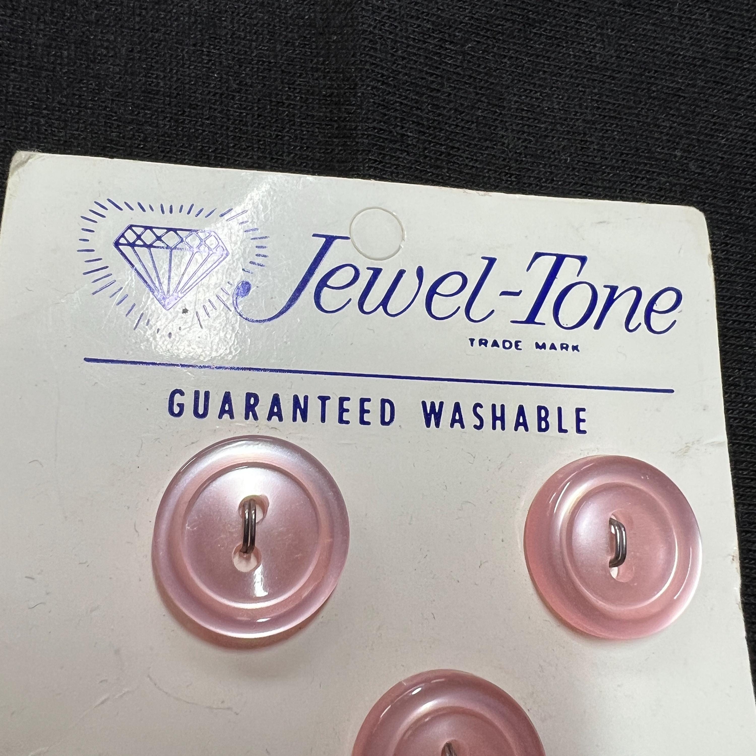 Jewel Tone Pink Buttons 18mm Lot of 5 on Card Made in USA - Etsy