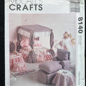 McCall&#39;s Crafts Sewing Pattern 8140 Furniture for Your 11-1/2&quot; to 12-1/2&quot; Fashion Dolls FF UNCUT