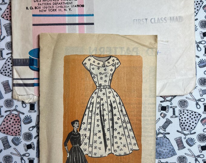 Mail Order Sewing Pattern 9151 Misses' Dress With Collar Size 16 FF ...