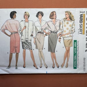 Butterick Sewing Pattern 5880 Misses&#39; Skirt Cut Complete to Size 16