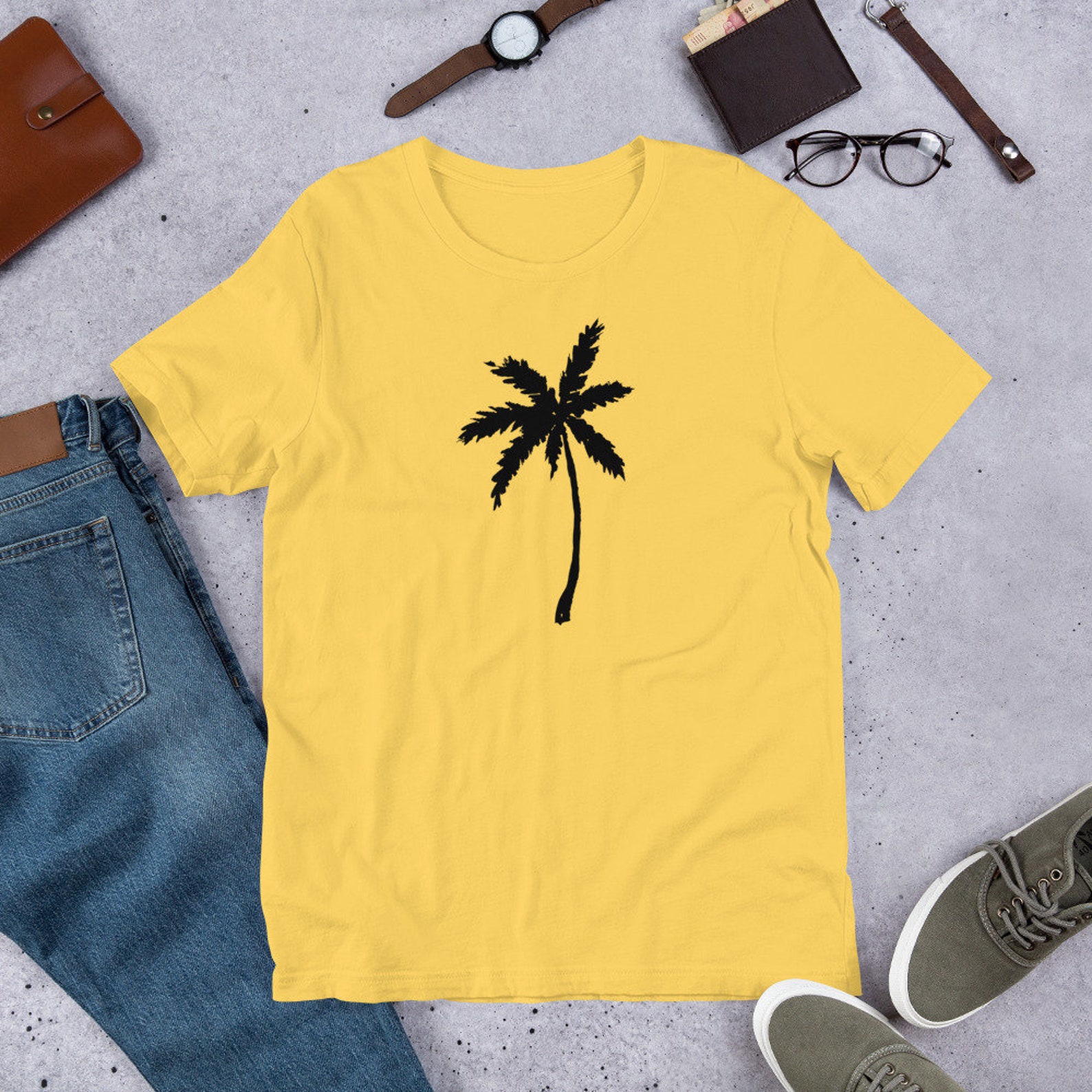 Palm Tree Shirt Palm Tree Tshirt Palm Trees Summer Shirt Etsy