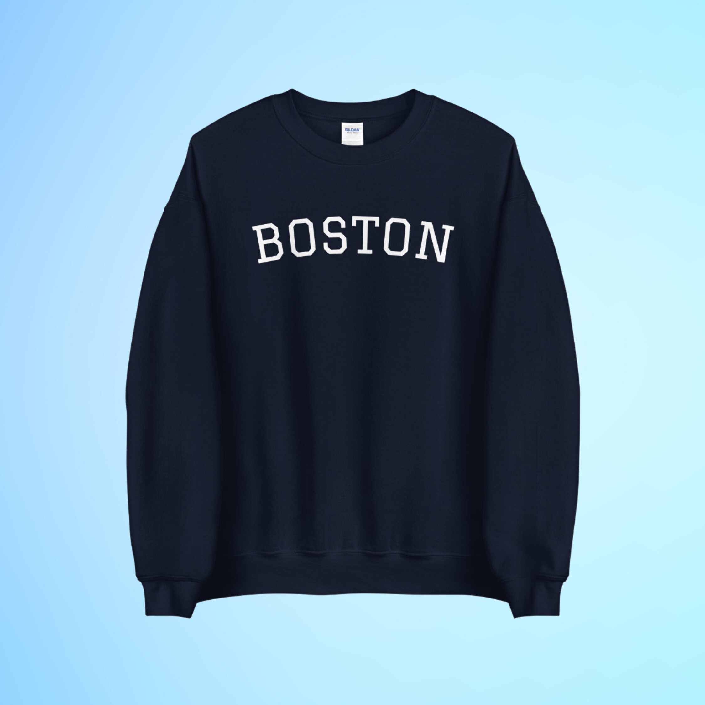 Boston Sweatshirt Boston Sweater Massachusetts Sweater | Etsy
