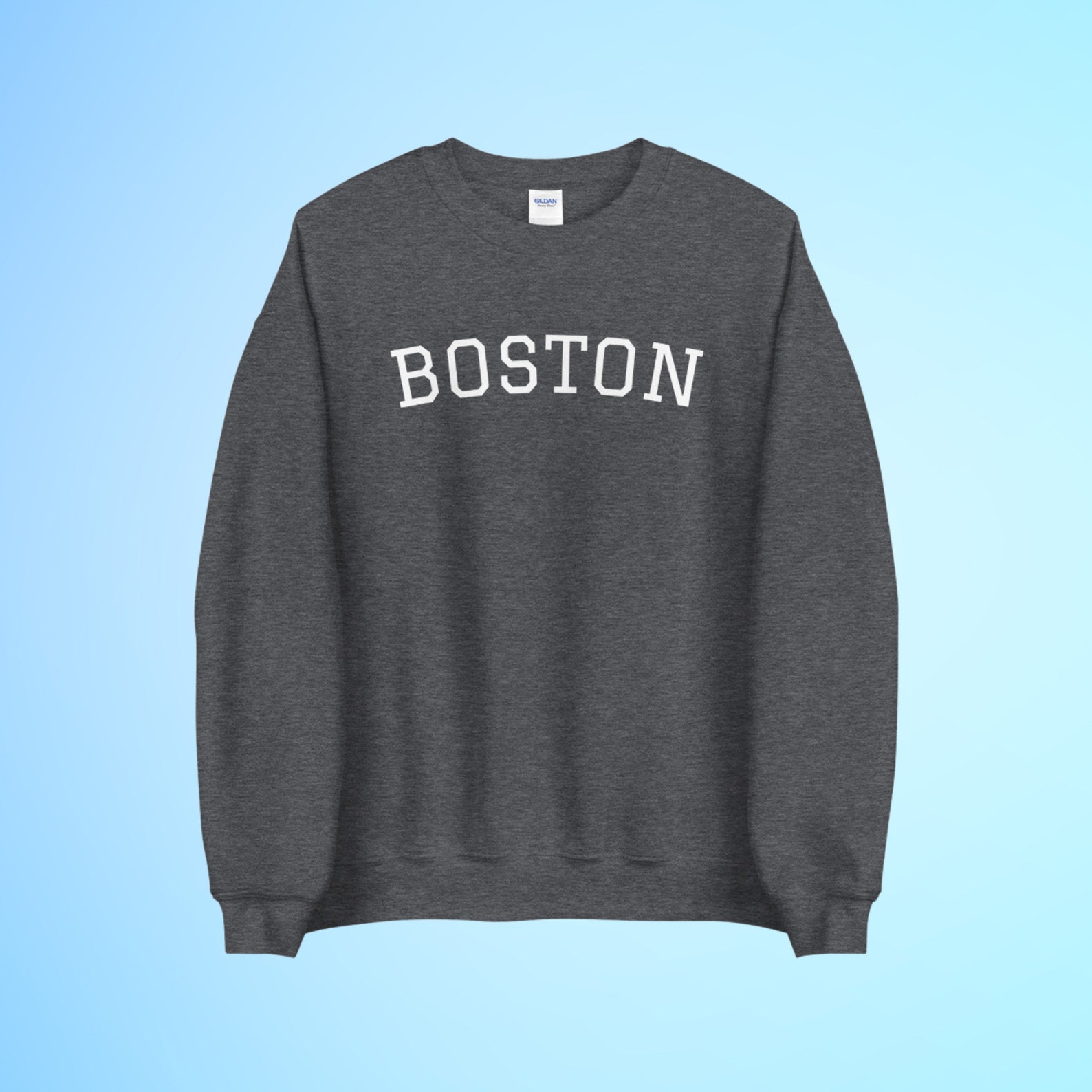 Boston Sweatshirt Boston Sweater Massachusetts Sweater - Etsy