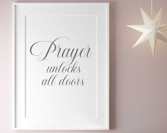 Prayer Unlocks Doors - Etsy