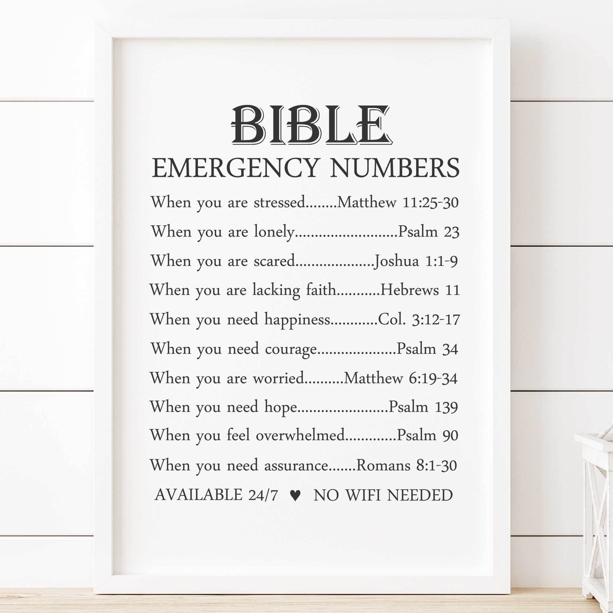 Bible Emergency Numbers, Best Christian Art, Give It to God, Don't Lose Hope, Lonely, Stress Relief Gift, Worried, Psalms Bible Verses, TLC - Etsy bible-emergency-numbers-best-christian-art-give-it-to-god-don-t-lose-hope-lonely-stress-relief-gift-worried-psalms-bible-verses-tlc-etsy