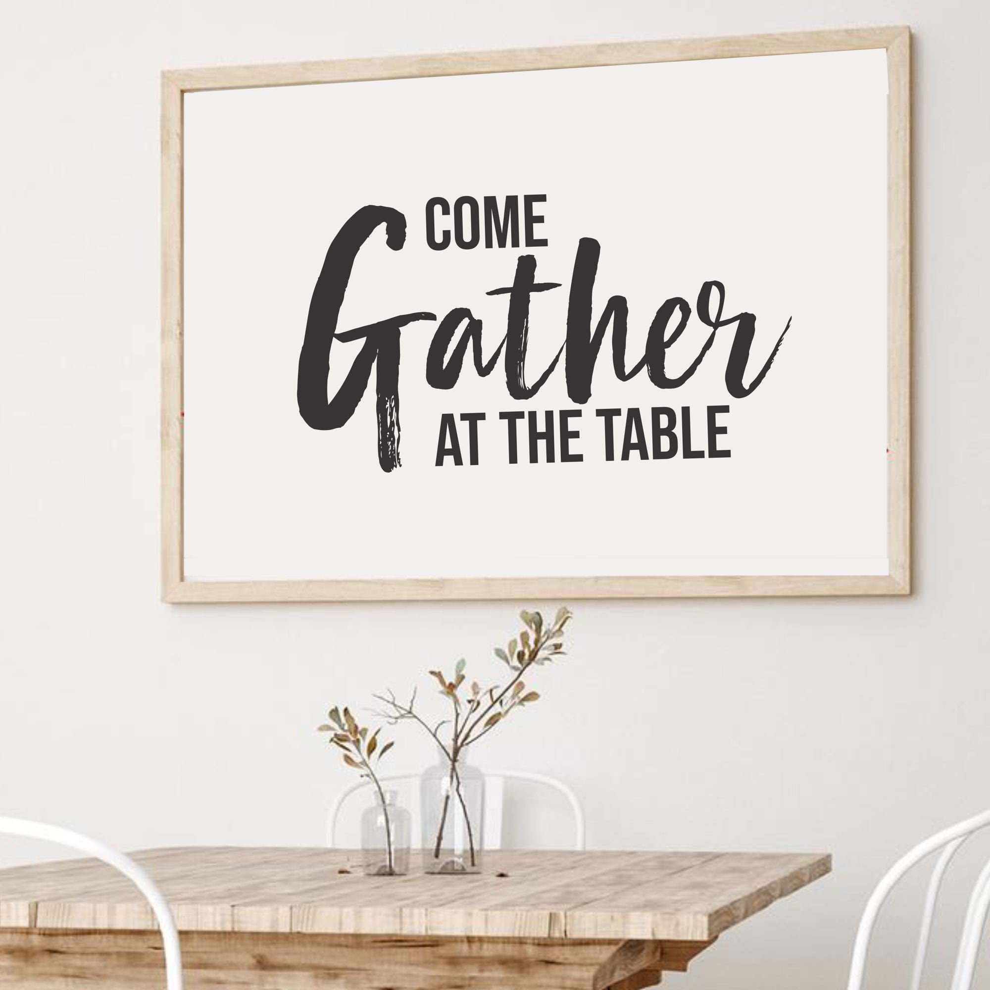 Come gather at the table digital download print or canvas etsy