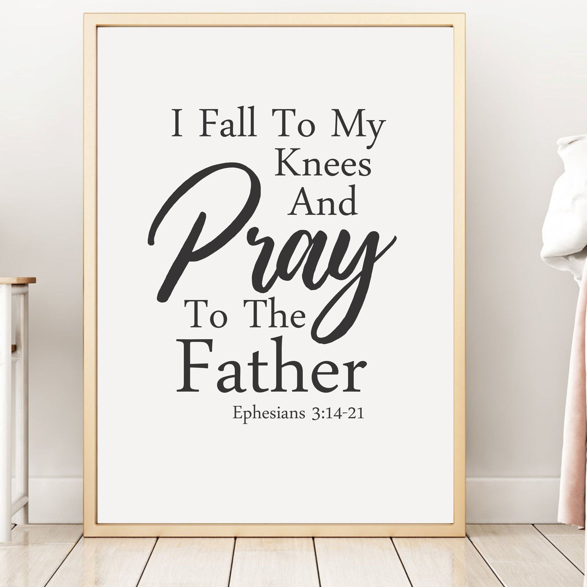 Bible Verse Printable I Fall to