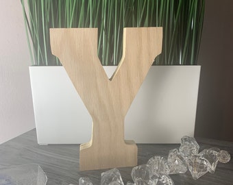 Wooden Block Letter "Y"