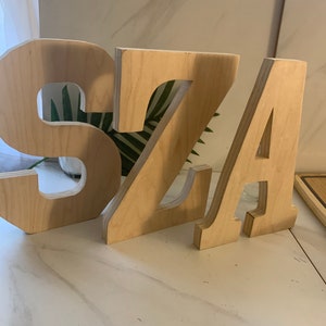 10” Unfinished Plywood Letters & Numbers