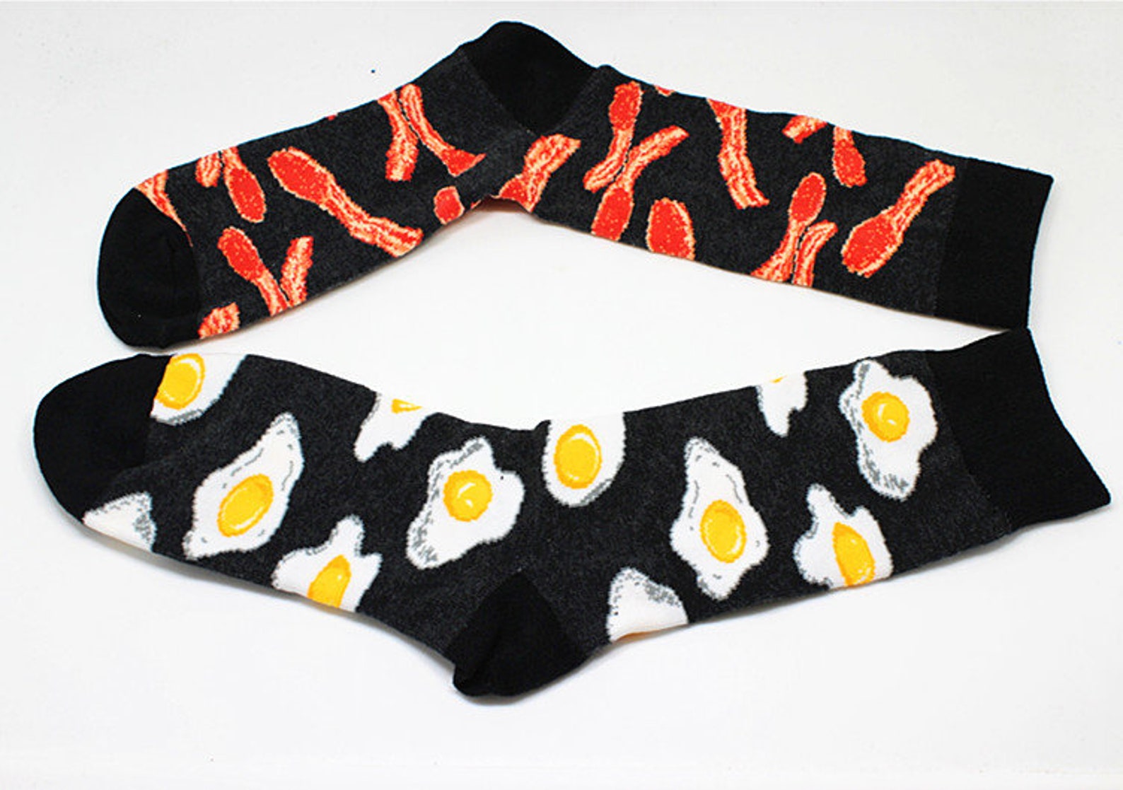 Eggs and Bacon Socks Unisex Novelty socks Fun food socks | Etsy