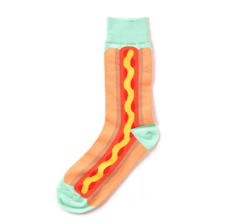 Hot Dog Socks Unisex Novelty Socks Fun Mens Socks Price Etsy