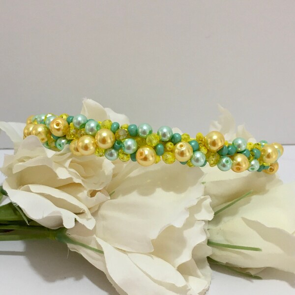 Mint Green Yellow Etsy