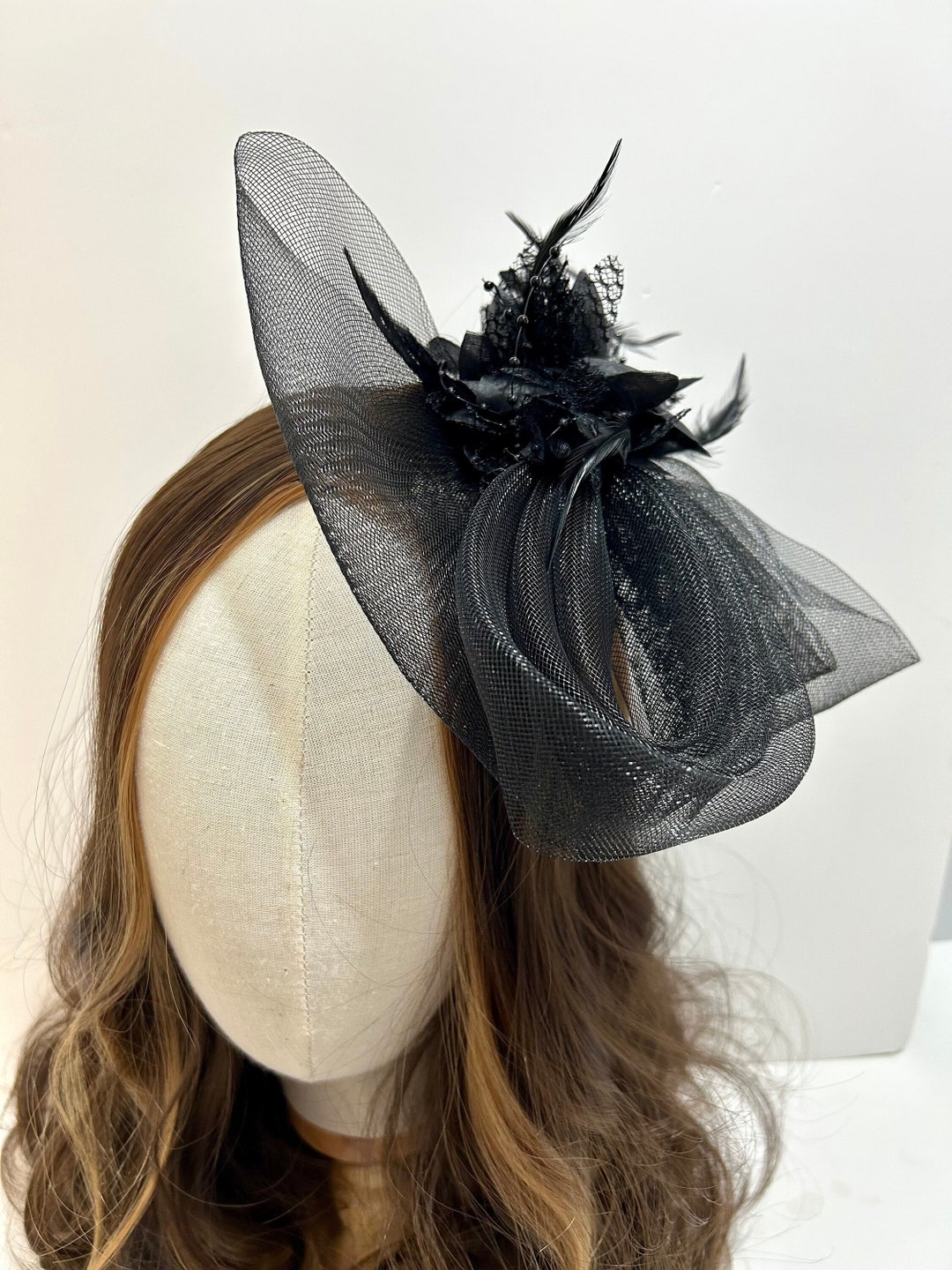 Black Fascinator Wedding Fascinator Ladies Hat Wedding Etsy