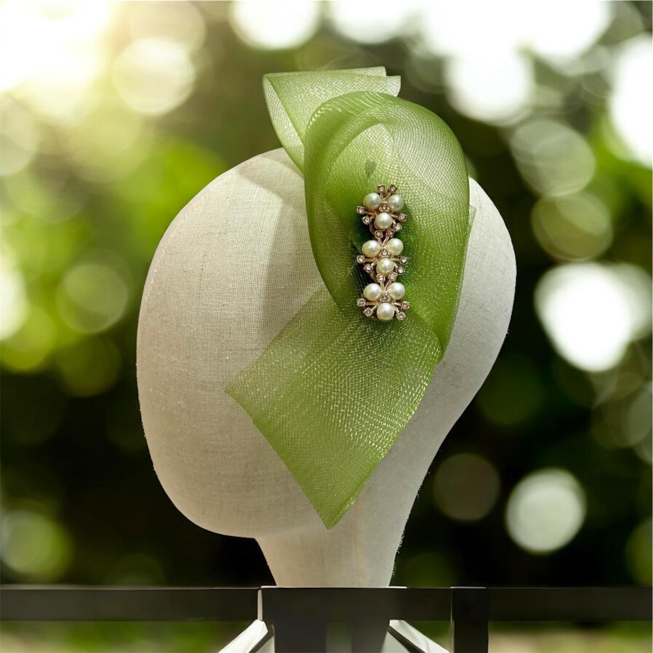 Lime Green Fascinator - Etsy UK