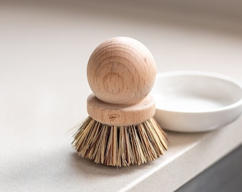 Beechwood Pot Scrub: Eco Friendly Wooden Dish Brush
