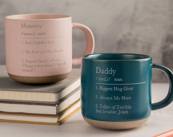 Personalized Definition Stoneware Coffee Mug: Laser Engraved Ceramic