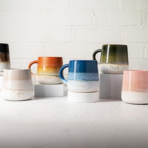 Mug personnalisé en céramique gravé au laser : cadeau texte personnalisé