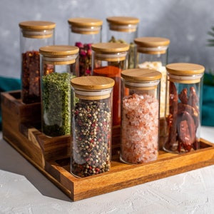 Stainless steel lidded spice jars discount