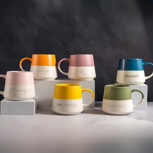 Personalised Stoneware Mug: Laser Engraved Ceramic Coffee Mug