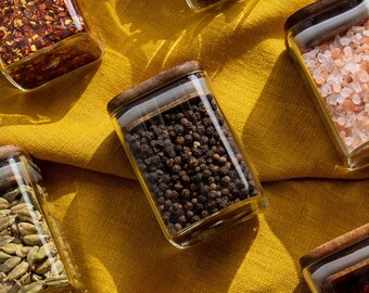 Celeste Acacia Spice Jars (200mL) Set of 9 – Neat Nook PH