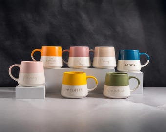 Tazza in gres personalizzata: tazza da caffè in ceramica incisa al laser