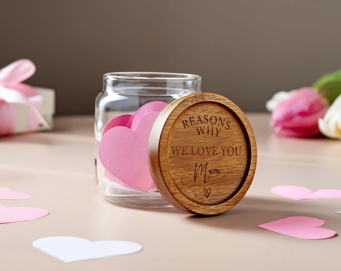 Engraved Acacia Wood Lid Glass Jar: Reasons Why We Love You