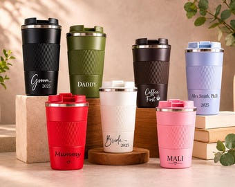 Personalized Stainless Steel Insulated Tumbler: Printed Travel Coffee Cup