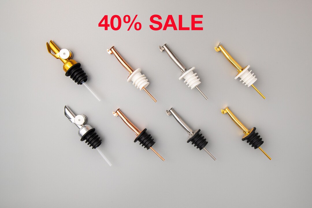 SALE Oil & Vinegar Bottle Pourer ONLY Silver, Gold, Rose Gold Pourer