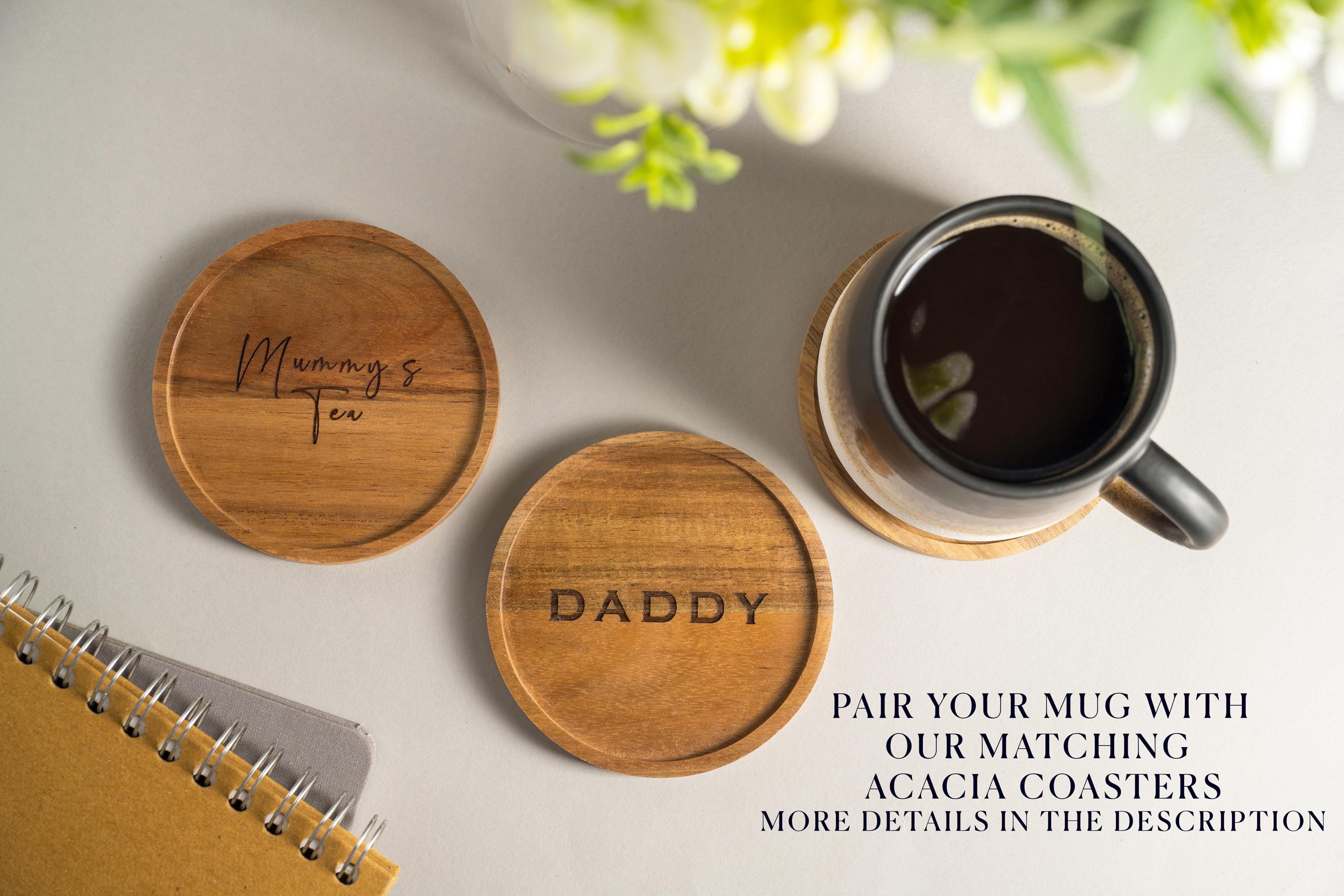 Personalised Reactive Glaze Mug: Custom Engraved Ceramic Coffee Cup - Etsy