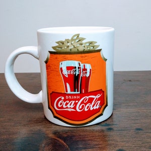 Holiday Coca-Cola mug, christmas coke, coffee cup, vintage