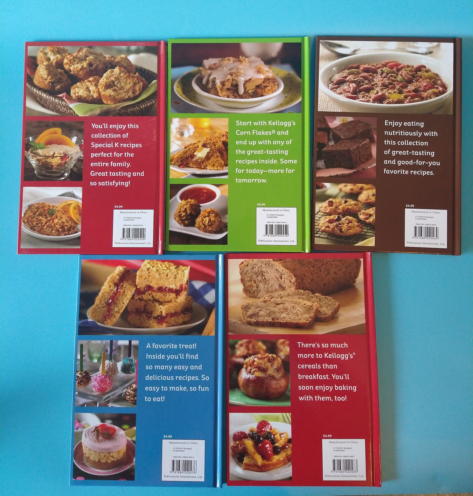 5 Original Kellogg's Cereal Cook Books Set Recipes Etsy