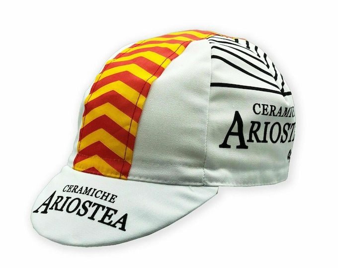 Ceramiche Ariostea Casquette de vélo rétro vintage pour équipe de cyclisme