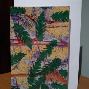 Cartão de felicitações em branco com arte original com envelope