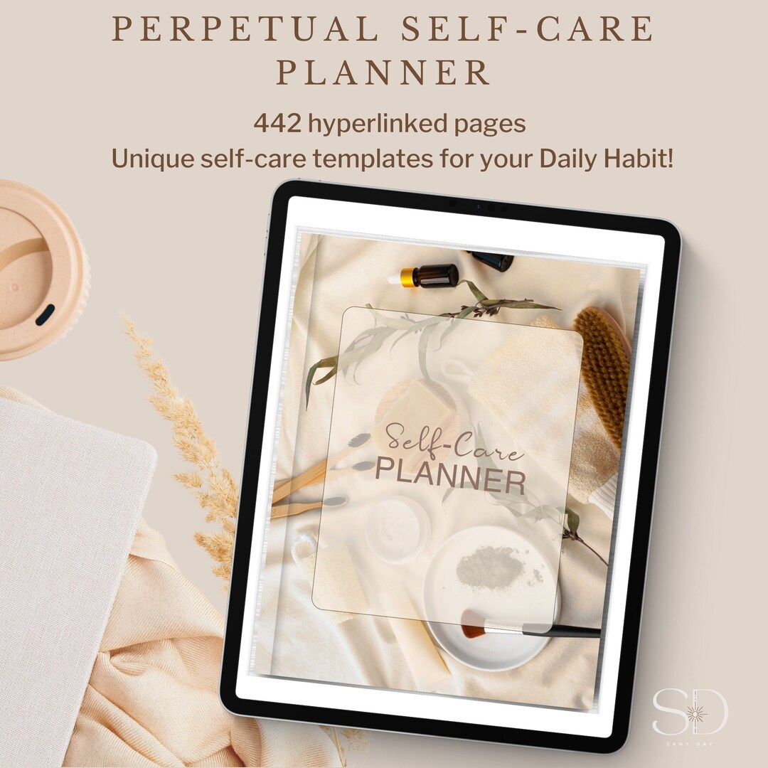 Self Care Planner | Digital Planner | Undated Self-care Planner ...