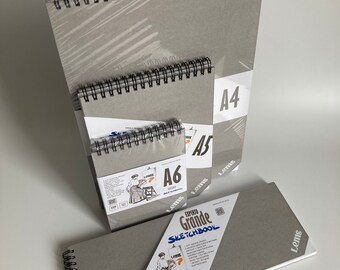 CUADERNO DE BOCETOS / Cuadernos de bocetos EXPERTO 4 SET 200gsm Set A5-A4-A6-Grande