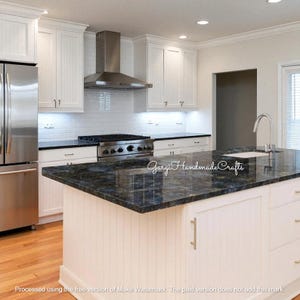 Handmade Labradorite Gemstone Tabletop: Modern Countertop, Bar, or Console