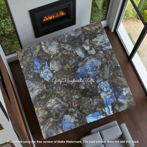 Labradorite Table Top Perfect for Coffee Table, Side Table, Sofa Table, Dining Table - Stunning Home Accent Furniture For Housewarming Decor