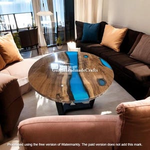 Handcrafted Epoxy Resin Coffee Table Wood for Living Rooms, Office Interiors, and Unique Centrepieces  Stylish Functional Home & Hotel Décor