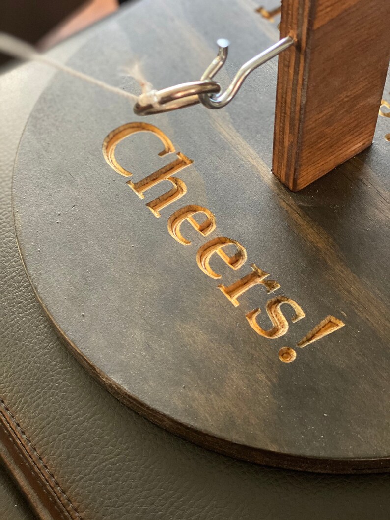 Double Table Top Ring Toss W/engraving. Classic Ring Toss Game, Perfect for Family Gatherings