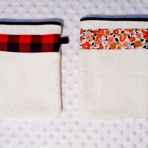 Duo washcloth in cotton ratine