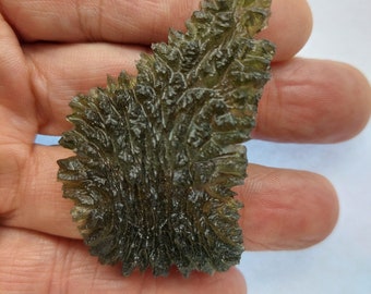 Besednice ANGEL CHIME Moldavite 12.8gr/64ct Jezkovna with Certificate of Authenticity