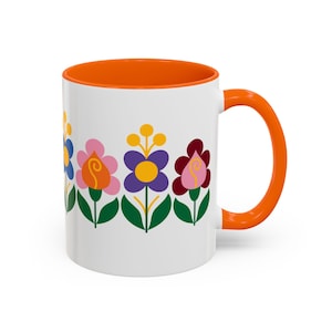 045GA Sioagàrdi Hungarian Folk Art Floral Ceramic Mug | Traditional Design with Colorful Accents