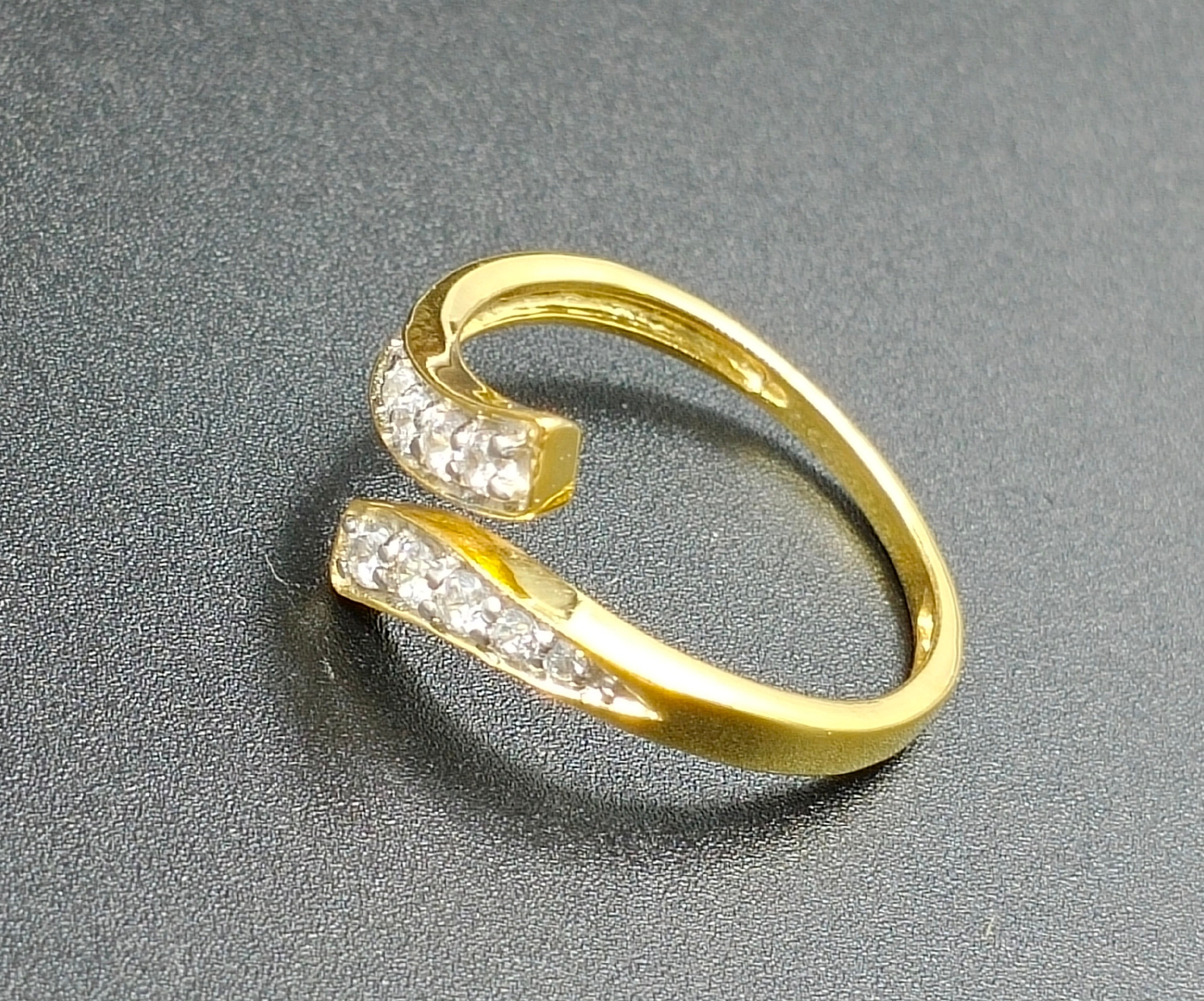 0.25 Ct Round Cut Diamond Toe Ring 10k Yellow Gold Finish Etsy